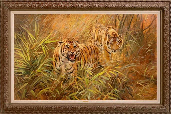 Donald Currie Grant - Two tigers | MasterArt